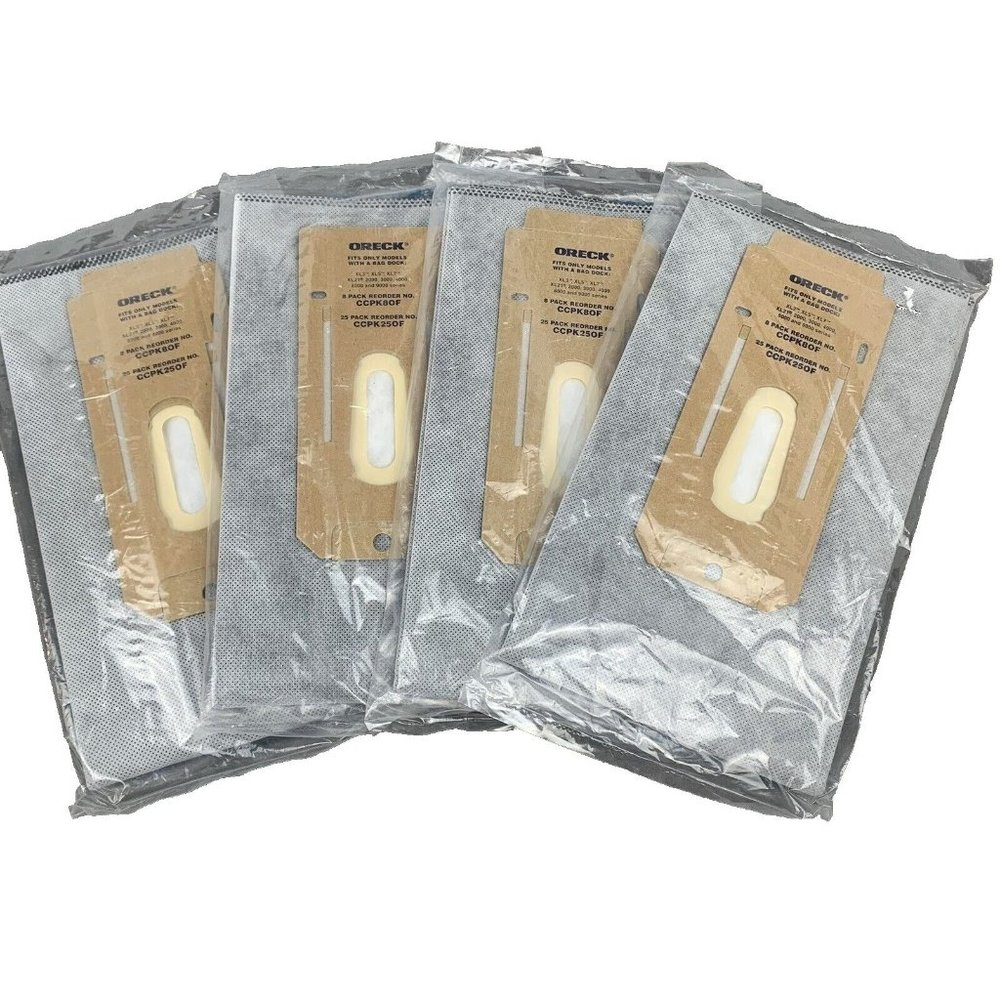 ORECK BAGS Qty 4 Type CC Filter  XL5 XL7 XL21 2000 3000 4000 8000 9000 #75738-01